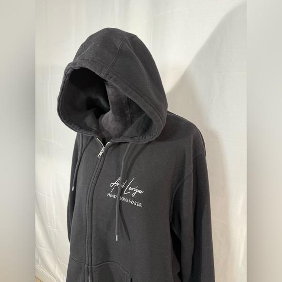 Avril Lavigne Head Above Water Hoodie XL | Tour Album Merch Black Zip Up - Picture 3 of 6